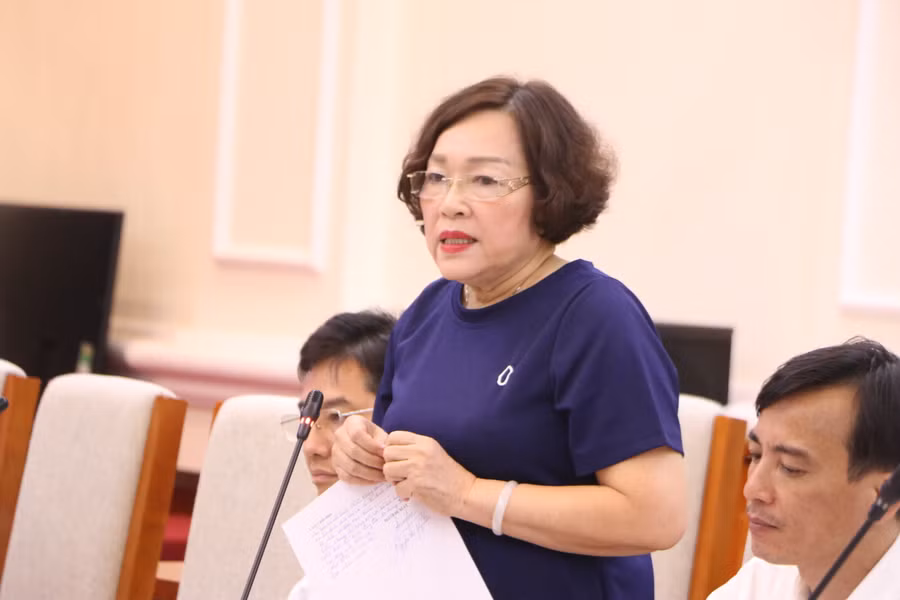 GS.TS, Nhà giáo nhân dân Nguyễn Thị Mỹ Lộc - Ủy viên Hội đồng Quốc gia Giáo dục và Phát triển nhân lực.